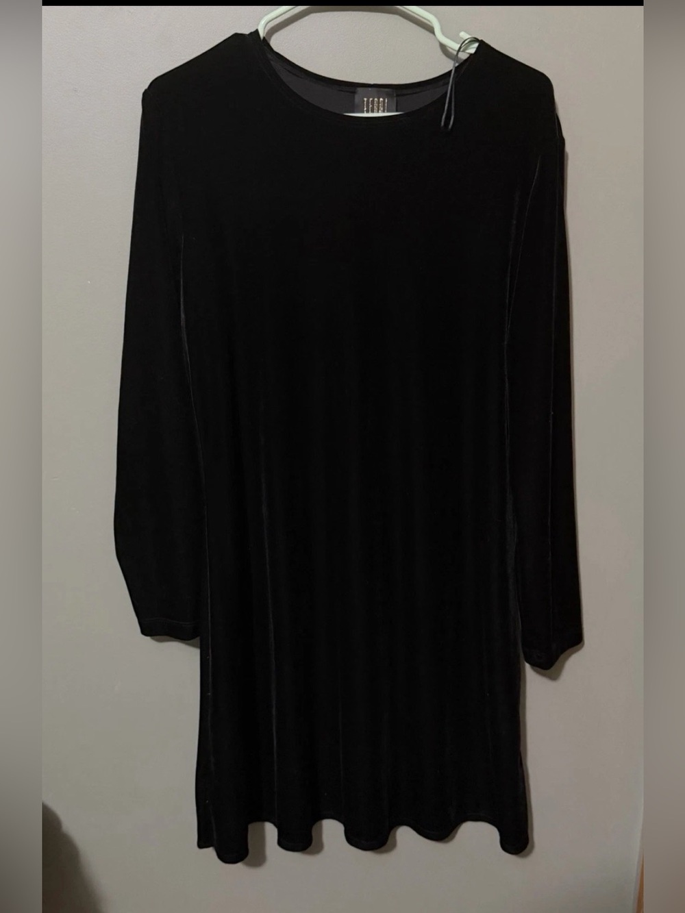 Teddi Velvet Evening Long Sleeve Dress Women's L (12)